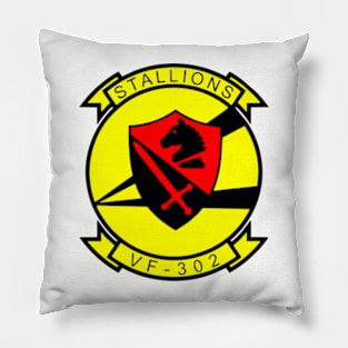 F-302 Stallions Squadron Patch Pillow