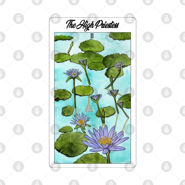 The High Priestess Lotus Card by Heather Dorsch Creations