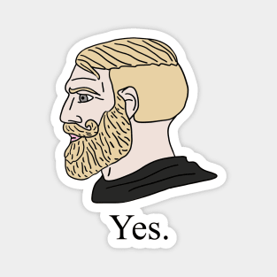 mlm yes chad / gay meme - Yes Chad - Sticker