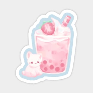 Kitty Boba tea Magnet