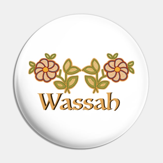 Wassah with Beaded flowers Pin by Wildfirex14x