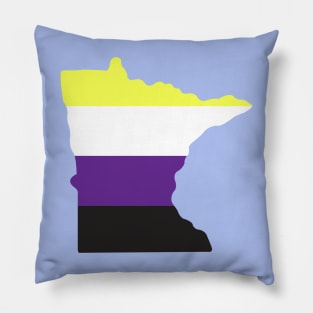 Minnesota Non-Binary Pride Pillow