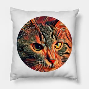 Curious mycat, revolution for cats Pillow