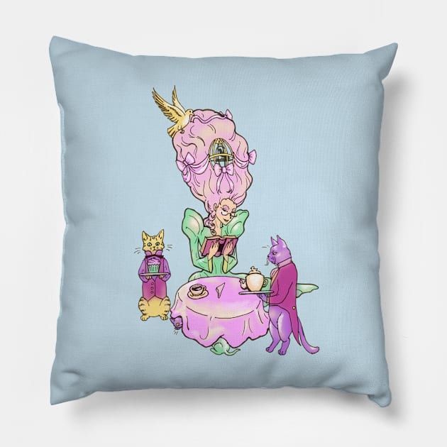 Cat Butlers! Pillow by spasticsnap