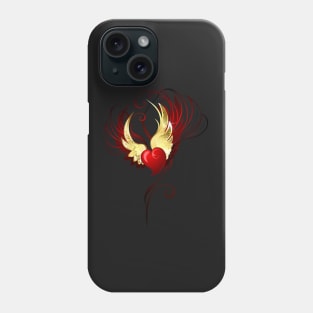 Heart with foil wings Phone Case