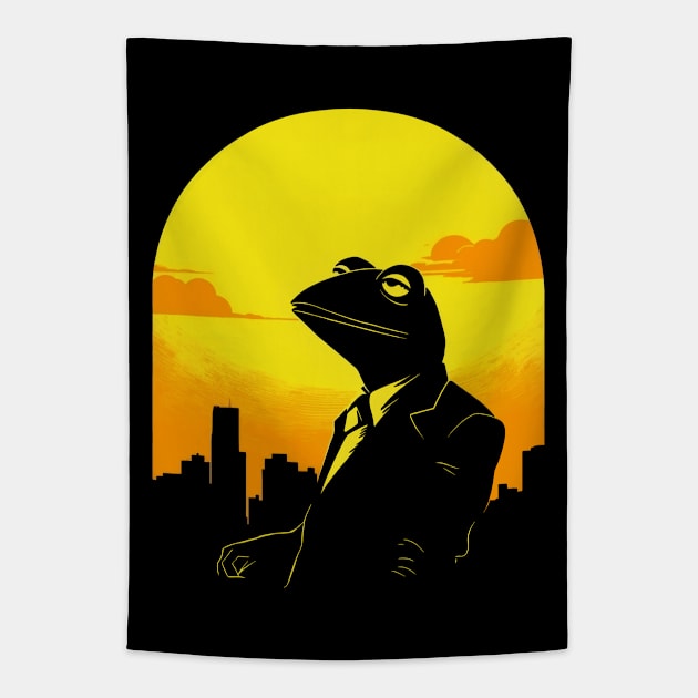 Gentleman Kermit Tapestry by RetroPandora