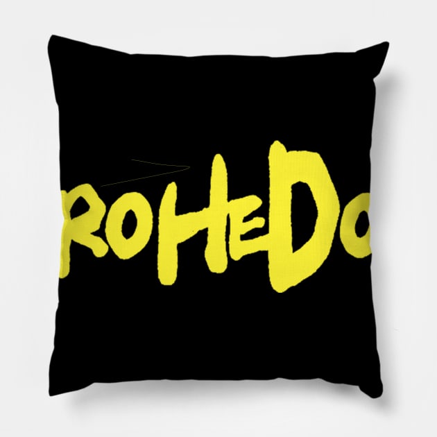 Dorohedoro Logo Yellow Pillow by hole