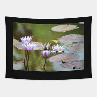 Lavendar Water Lilies Tapestry