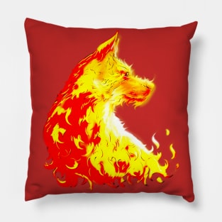 fire dog Pillow