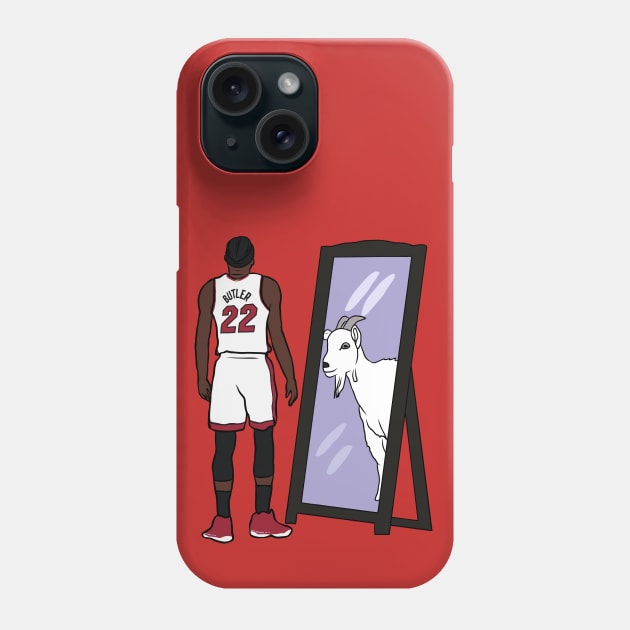 Jimmy Butler Mirror GOAT Phone Case by rattraptees