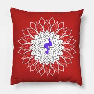 Mandala with Flame Pillow