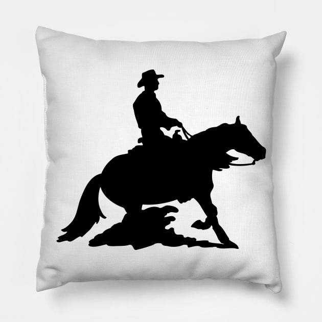 Cowboy Silhouette Pillow by KC Happy Shop