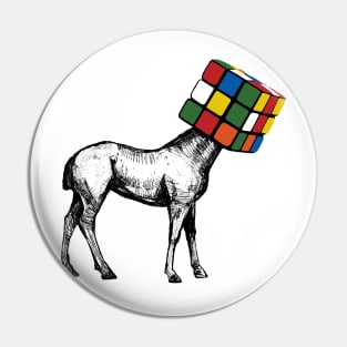 Rubik Horse Pin