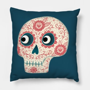 Dia de los Muertos Mexican Day of the Dead Art Pillow