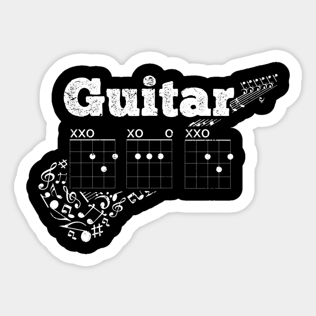 Funny father's gift Guitar Chords Saying Dad, Guitar Dad T-shirt