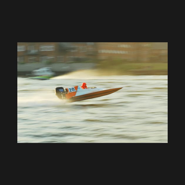 Powerboat Racing at Oulton Broad - GT30 - Jessica Haylock by jamesknightsart