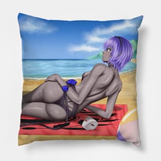 Hassan of Serenity Summer Wet Background Pillow