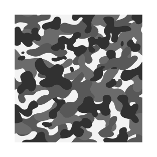 Grey Camouflage Pattern T-Shirt