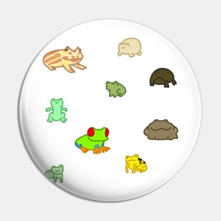 Family Of Frogs Sticker Pack Pin