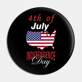 4th of July , American independence day design Pin