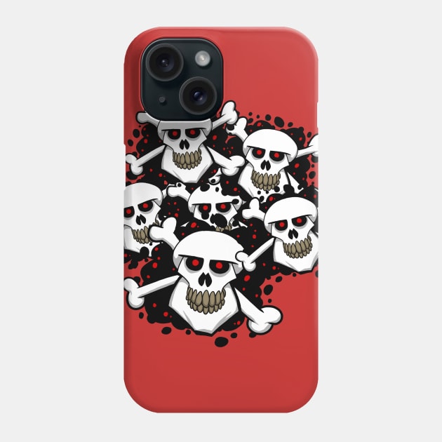 Skulls and Bones Phone Case by ChurchOfRobot