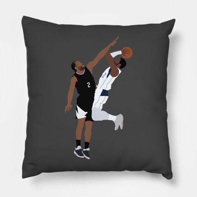 Kyrie Irving vs Kawhi Leonard Pillow by Jackshun