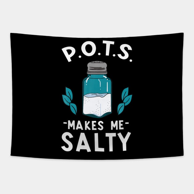 Pots awareness salty dysautonomia turquoise salt Tapestry by Tianna Bahringer