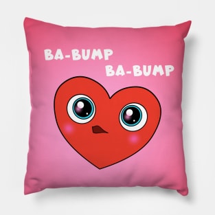 Red Googly Eye Heart Pillow