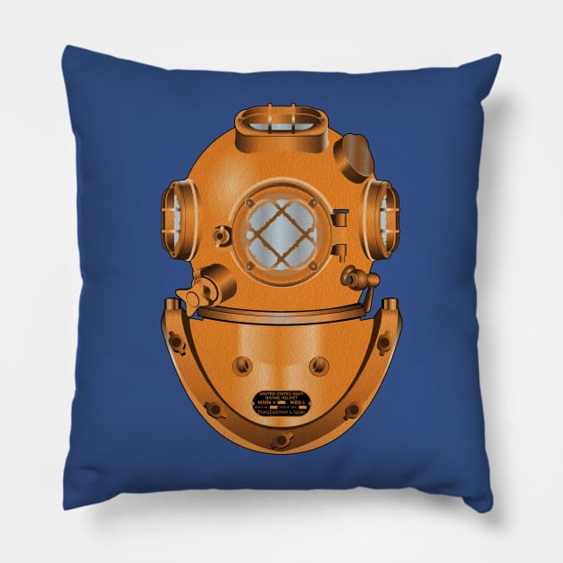 Diving Helmet Pillow by whatwemade