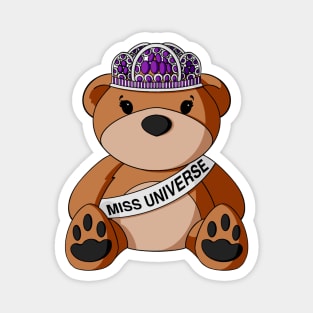 Beauty Pageant Teddy Bear Magnet
