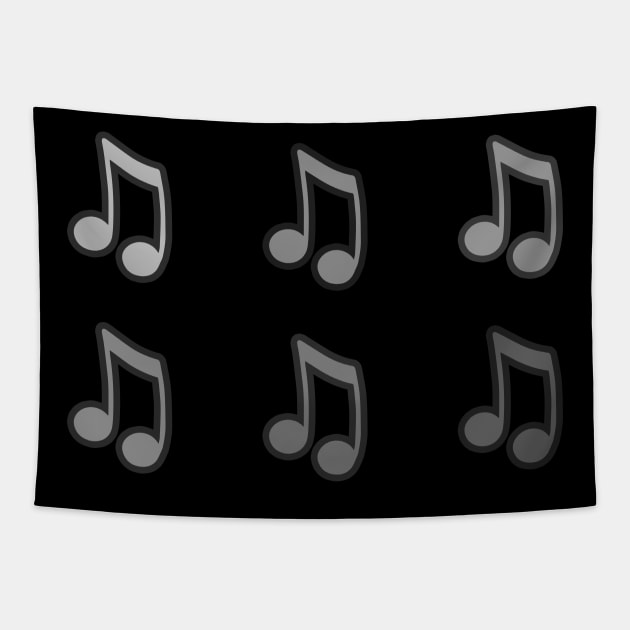 Music Notes Tapestry by Kelly Louise Art