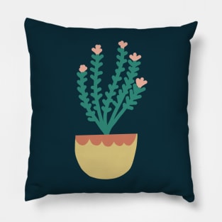 Home plant in a pot Pillow