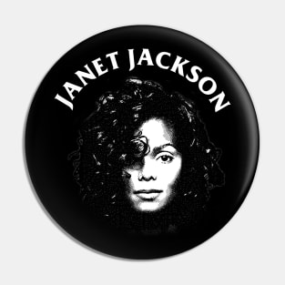 Janet - Engraving Style Pin