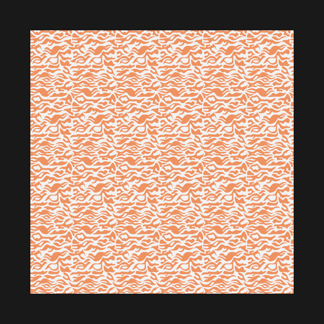 Modern Orange Animal Stripe Design by greenoriginals