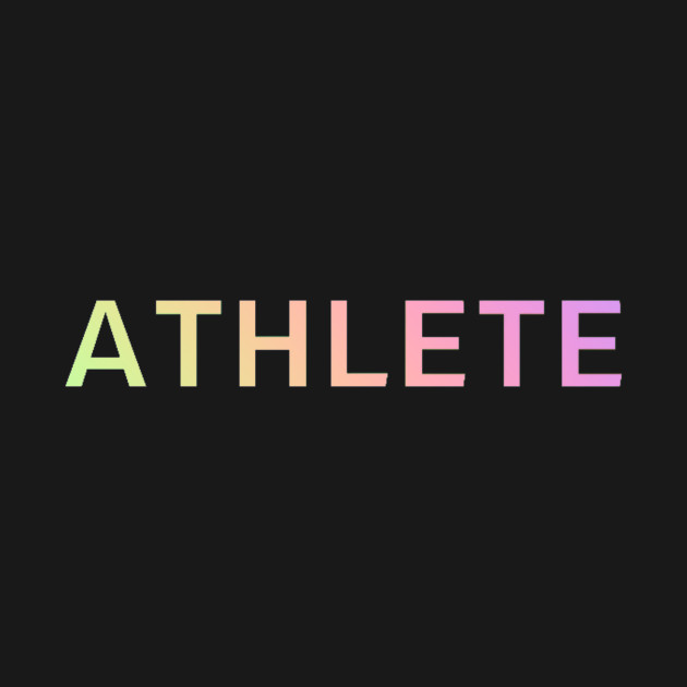 Colorful Athlete T-shirt for Jesse Athletics by blackdogtees