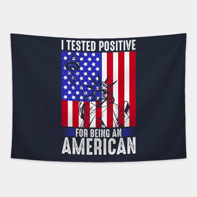 Funny 4th Of July Positive Joke Tapestry by Banned Books Club