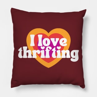 I Love Thrifting (Sunset) Pillow