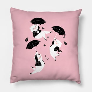 Umbrella pigs Pillow