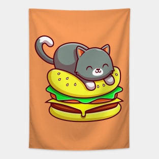 Yum Cheeseburger Tapestry