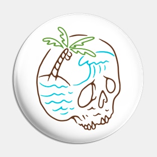 Skull Summer Mind Pin