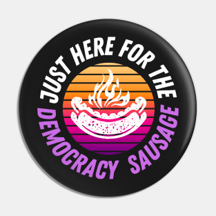 Democracy sausage design Pin