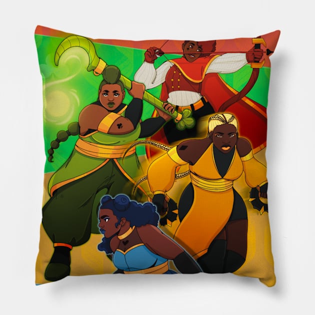 Knights of Armandi Pillow by CarmahnArt