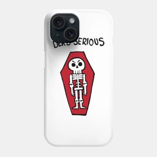 Dead Serious Skeleton In A Coffin Phone Case