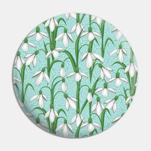 Snowdrops Pattern Pin