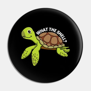 What the Shell? - Turtle Pun Pin
