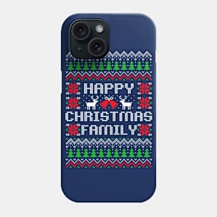 Happy Christmas Family sweater Phone Case