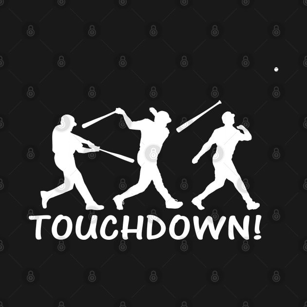 TOUCHDOWN DINGER BAT FLIP HOMERUN SEE YA BALL BASEBALL HITTER by TeeCreations