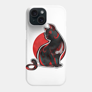 Abstract Black Cat Phone Case