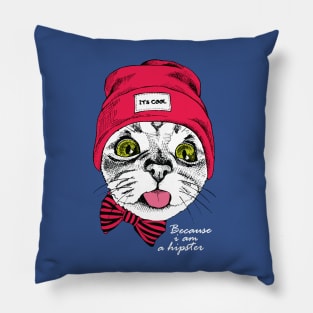 Because I am a Hipster I'm Cool Comedy Pillow