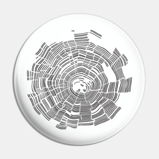 Abstract Tree Rings Pin